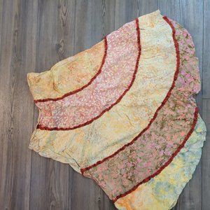 Batik, patchwork, hippie skirt